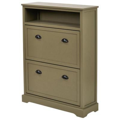 Hawthorne Olive Green Shoe Cupboard